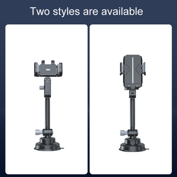 Car Powerful Suction Cup Cell Phone Holder Front Glass Navigation Mount(Square Clip Green) - Universal Car Holders by buy2fix | Online Shopping UK | buy2fix