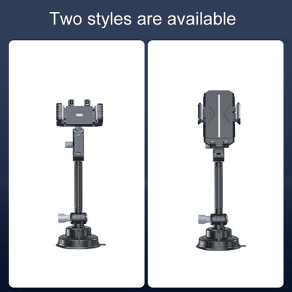 Car Powerful Suction Cup Cell Phone Holder Front Glass Navigation Mount(Crab Lock Clip Gray) - Universal Car Holders by buy2fix | Online Shopping UK | buy2fix