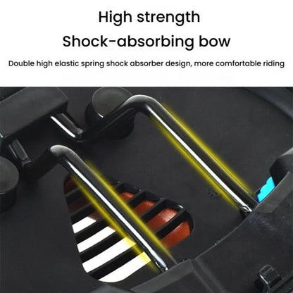 FMFXTRA Thickened Bicycle Saddle Mountain Bike Shaped Saddle, Color: Brown+Tail Light - Bicycle Saddle by FMFXTRA | Online Shopping UK | buy2fix