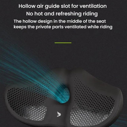 FMFXTRA Thickened Bicycle Saddle Mountain Bike Shaped Saddle, Color: Black - Bicycle Saddle by FMFXTRA | Online Shopping UK | buy2fix