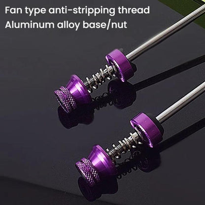 FMFXTRA JX77 Bicycle Quick Release Lever Aluminum Alloy CNC Crafted Axle(Purple) - Quick Release by FMFXTRA | Online Shopping UK | buy2fix