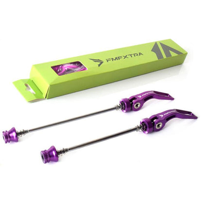 FMFXTRA JX77 Bicycle Quick Release Lever Aluminum Alloy CNC Crafted Axle(Purple) - Quick Release by FMFXTRA | Online Shopping UK | buy2fix