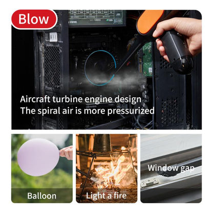 HD001 Portable Multifunctional Car Cordless Vacuum Cleaner Safety Hammer Suction Blower All In One Machine, Style: Brushless - Vacuum Cleaner by buy2fix | Online Shopping UK | buy2fix