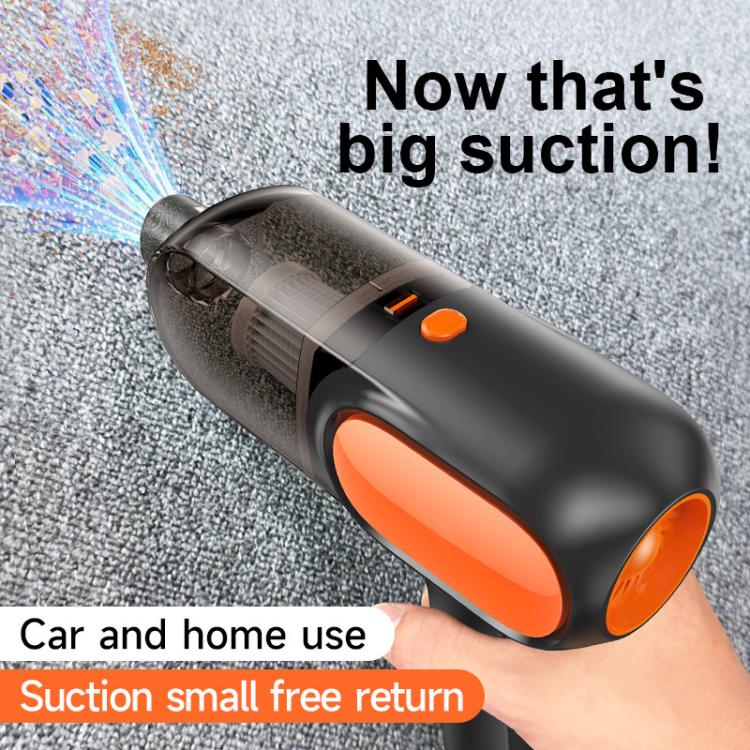 HD001 Portable Multifunctional Car Cordless Vacuum Cleaner Safety Hammer Suction Blower All In One Machine, Style: Brushed - Vacuum Cleaner by buy2fix | Online Shopping UK | buy2fix