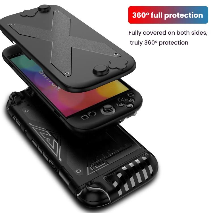 For Nintendo Switch 2 PC + TPU Split Cover With Panel Set Protective Shell(Black) - Cases by buy2fix | Online Shopping UK | buy2fix
