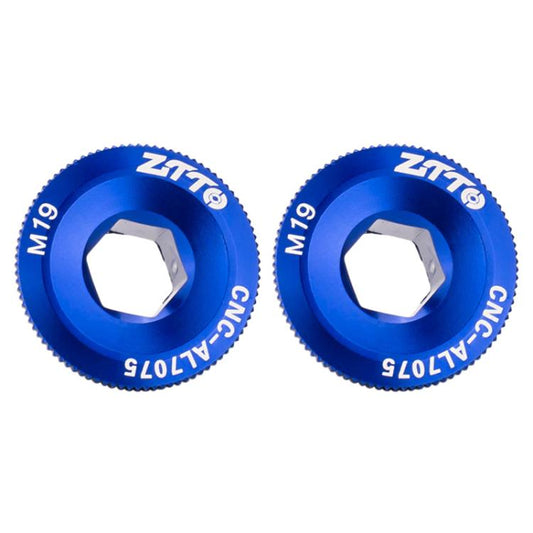 2pcs ZTTO Bicycle Aluminum Alloy Crank Cover Mountain Bike Crank Screws, Style: M19 Blue - Screws by ZTTO | Online Shopping UK | buy2fix
