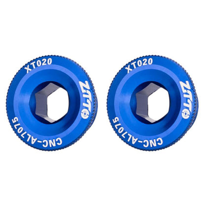 2pcs ZTTO Bicycle Aluminum Alloy Crank Cover Mountain Bike Crank Screws, Style: M20 Blue - Screws by ZTTO | Online Shopping UK | buy2fix