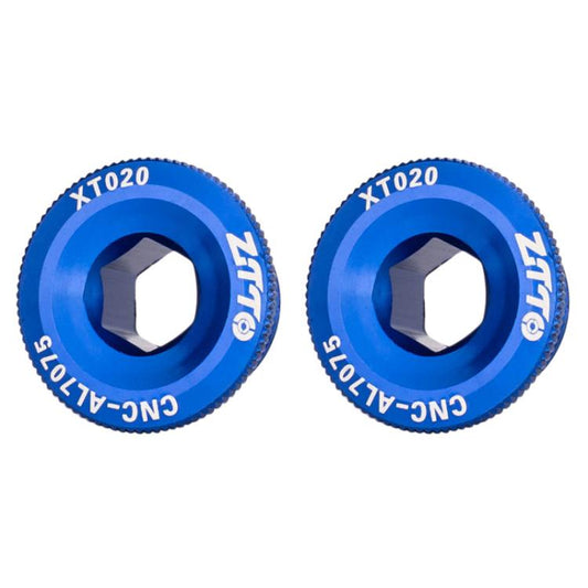 2pcs ZTTO Bicycle Aluminum Alloy Crank Cover Mountain Bike Crank Screws, Style: M20 Blue - Screws by ZTTO | Online Shopping UK | buy2fix