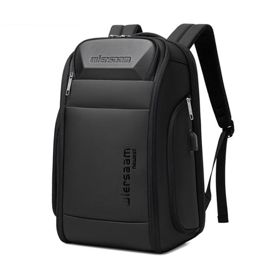 Wiersaam Men Waterproof Anti-Theft Business Backpack Travel Laptop Bag With USB Charging Port & Password Lock Large - Backpack by wiersaam | Online Shopping UK | buy2fix