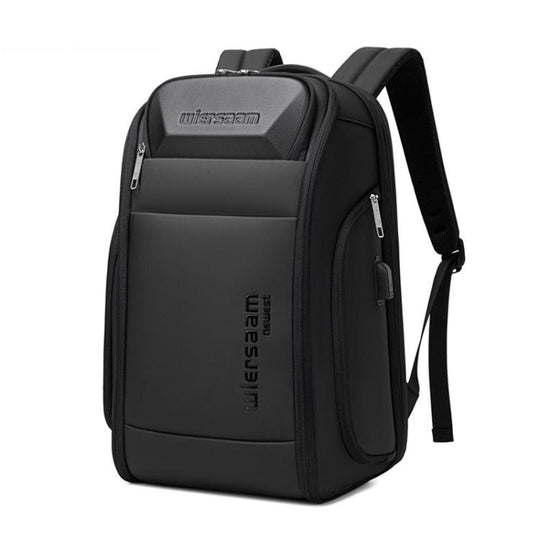 Wiersaam Men Waterproof Anti-Theft Business Backpack Travel Laptop Bag With USB Charging Port & Password Lock Large