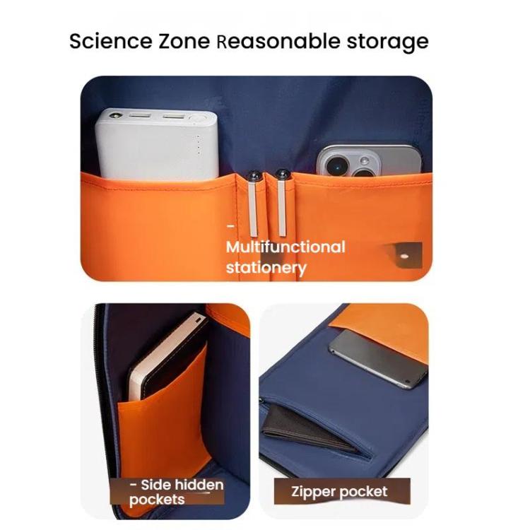 Wiersaam Men Waterproof Anti-Theft Business Backpack Travel Laptop Bag With USB Charging Port & Password Lock Large - Backpack by wiersaam | Online Shopping UK | buy2fix