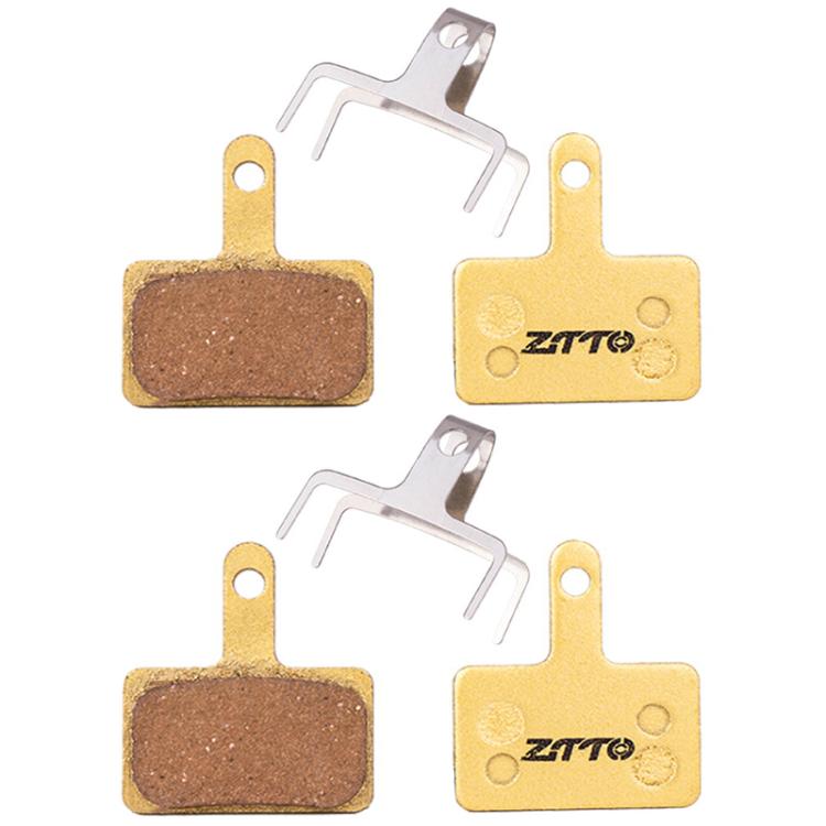 2pairs ZTTO Mountain Bike Full Metal Copper Base Lining Oil Disc Block Brake Pad, Model: MJ-01B - Bicycle Brake Parts by ZTTO | Online Shopping UK | buy2fix
