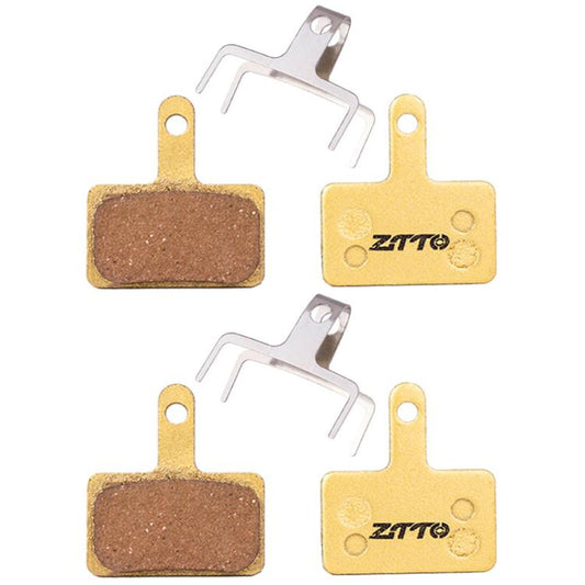 2pairs ZTTO Mountain Bike Full Metal Copper Base Lining Oil Disc Block Brake Pad, Model: MJ-01B - Bicycle Brake Parts by ZTTO | Online Shopping UK | buy2fix