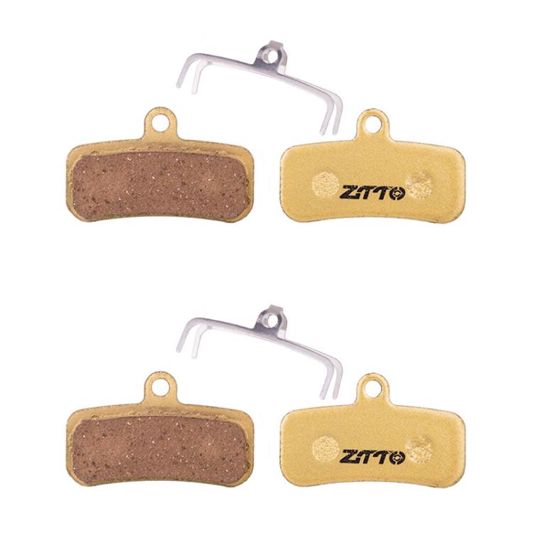 2pairs ZTTO Mountain Bike Full Metal Copper Base Lining Oil Disc Block Brake Pad, Model: MJ-01E - Bicycle Brake Parts by ZTTO | Online Shopping UK | buy2fix