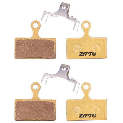 2pairs ZTTO Mountain Bike Full Metal Copper Base Lining Oil Disc Block Brake Pad, Model: MJ-01F - Bicycle Brake Parts by ZTTO | Online Shopping UK | buy2fix