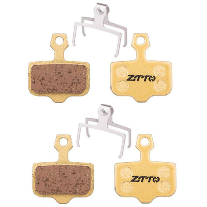 2pairs ZTTO Mountain Bike Full Metal Copper Base Lining Oil Disc Block Brake Pad, Model: MJ-02D - Bicycle Brake Parts by ZTTO | Online Shopping UK | buy2fix