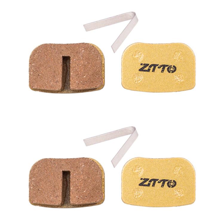 2pairs ZTTO Mountain Bike Full Metal Copper Base Lining Oil Disc Block Brake Pad, Model: MJ-08B - Bicycle Brake Parts by ZTTO | Online Shopping UK | buy2fix