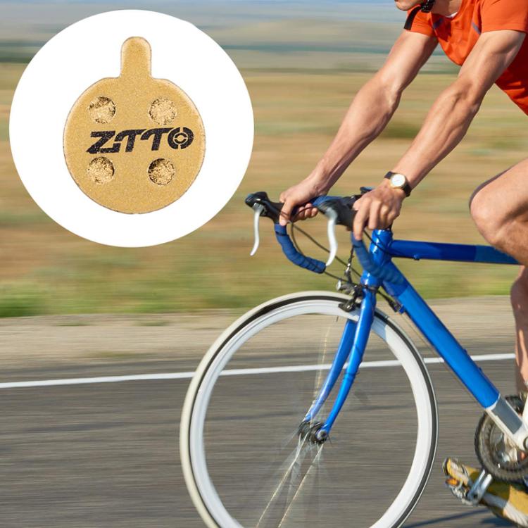 2pairs ZTTO Mountain Bike Full Metal Copper Base Lining Oil Disc Block Brake Pad, Model: MJ-08A - Bicycle Brake Parts by ZTTO | Online Shopping UK | buy2fix