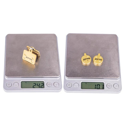 2pairs ZTTO Mountain Bike Full Metal Copper Base Lining Oil Disc Block Brake Pad, Model: MJ-02A - Bicycle Brake Parts by ZTTO | Online Shopping UK | buy2fix