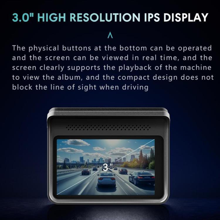 Anytek T2 PRO 3.0 Inch 2K HD Night Vision Recorder Hidden Car Camera Front And Rear Dual Recording(Without Memory) - Car DVRs by Anytek | Online Shopping UK | buy2fix