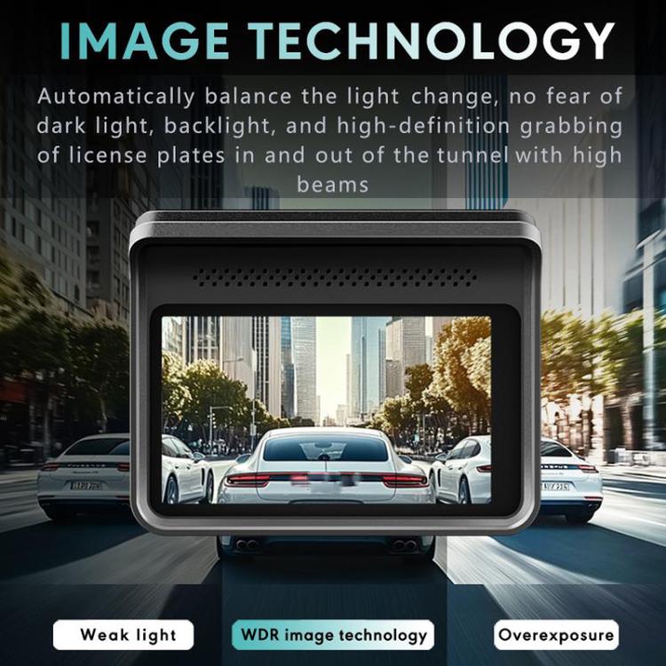 Anytek T2 PRO 3.0 Inch 2K HD Night Vision Recorder Hidden Car Camera Front And Rear Dual Recording(Without Memory) - Car DVRs by Anytek | Online Shopping UK | buy2fix