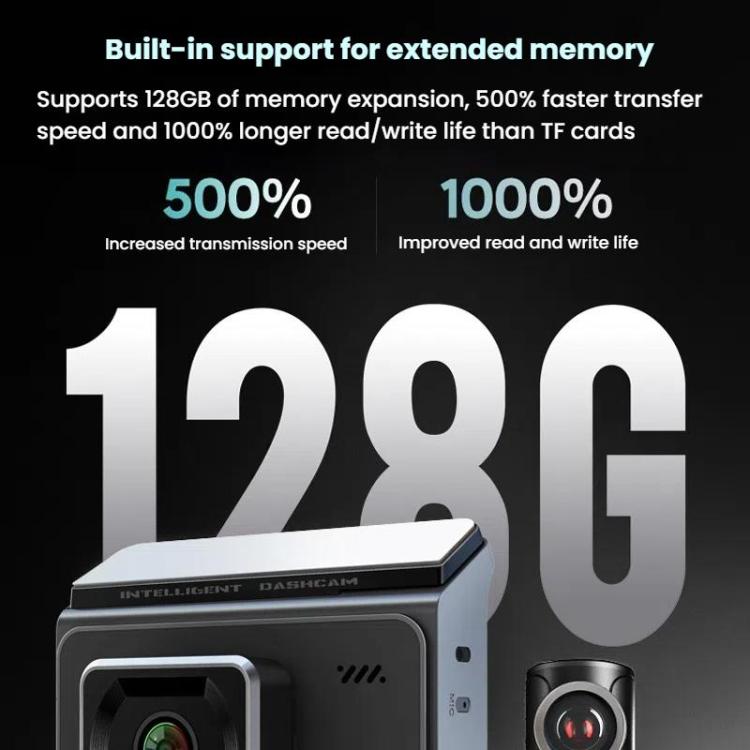 Anytek T2 PRO 3.0 Inch 2K HD Night Vision Recorder Hidden Car Camera Front And Rear Dual Recording(Without Memory) - Car DVRs by Anytek | Online Shopping UK | buy2fix