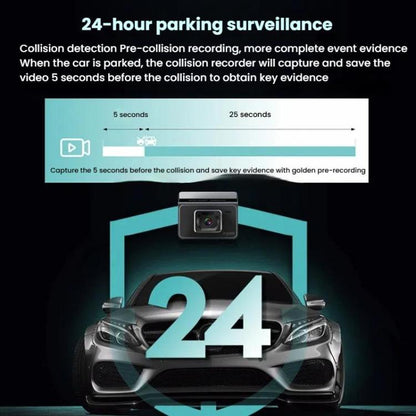 Anytek T2 PRO 3.0 Inch 2K HD Night Vision Recorder Hidden Car Camera Front And Rear Dual Recording(Without Memory) - Car DVRs by Anytek | Online Shopping UK | buy2fix