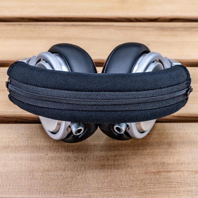 For Sony WH-1000XM4 Headphones Headband Protective Cover Replacement Parts, Spec: Leather Zipper Gold - Earmuff & Pad by buy2fix | Online Shopping UK | buy2fix