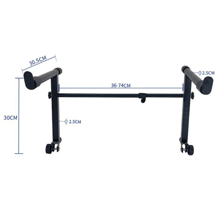 Electronic Piano Raised Stand Piano Keyboard Universal Double Layer Raised Stand Musical Instrument Accessories(Black) - Keyboard Accessories by buy2fix | Online Shopping UK | buy2fix