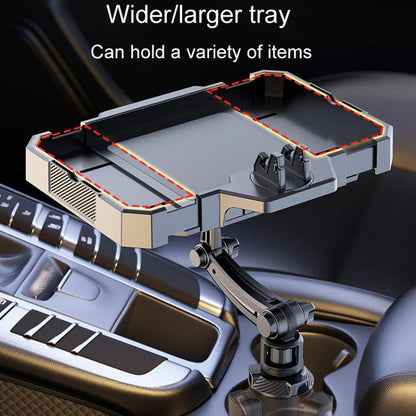 Medium Car 360 Degree Rotating Dining Tray Auto Adjustable Cell Phone Holder - Car Drink Holders by buy2fix | Online Shopping UK | buy2fix