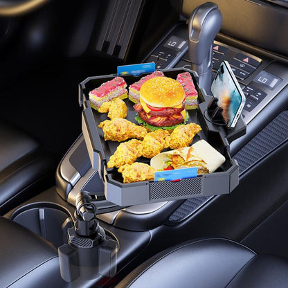 Small Car 360 Degree Rotating Dining Tray Auto Adjustable Cell Phone Holder - Car Drink Holders by buy2fix | Online Shopping UK | buy2fix