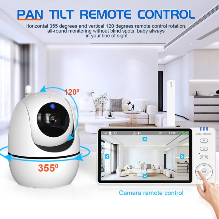 5 inch 1080P HD Baby Watcher Baby Monitor Camera AU Plug - Baby Monitor by buy2fix | Online Shopping UK | buy2fix