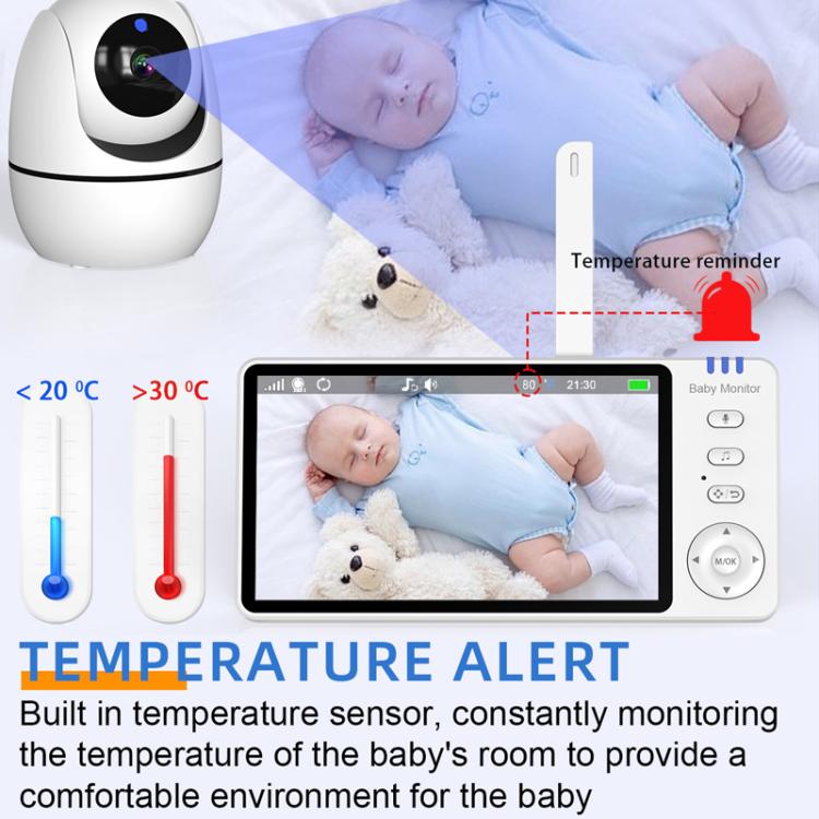 5 inch 1080P HD Baby Watcher Baby Monitor Camera AU Plug - Baby Monitor by buy2fix | Online Shopping UK | buy2fix