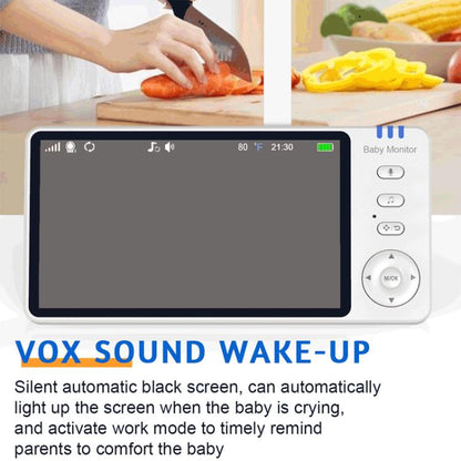 5 inch 1080P HD Baby Watcher Baby Monitor Camera US Plug - Baby Monitor by buy2fix | Online Shopping UK | buy2fix