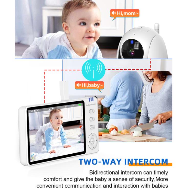 5 inch 1080P HD Baby Watcher Baby Monitor Camera US Plug - Baby Monitor by buy2fix | Online Shopping UK | buy2fix