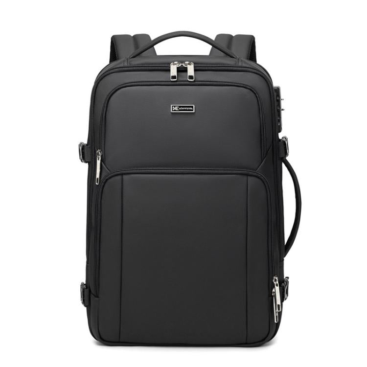Wiersaam Men Anti-Theft Business Laptop Backpack 15.6 Inch Computer Bag With USB & Type-C Charging Ports(Black) - Backpack by Wiersaam | Online Shopping UK | buy2fix