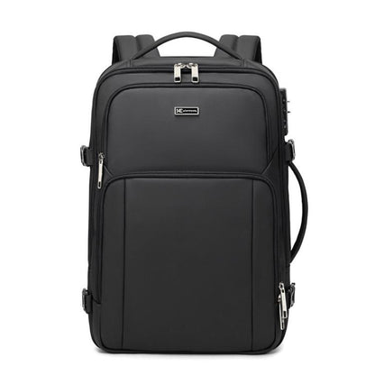 Wiersaam Men Anti-Theft Business Laptop Backpack 15.6 Inch Computer Bag With USB & Type-C Charging Ports(Black) - Backpack by Wiersaam | Online Shopping UK | buy2fix