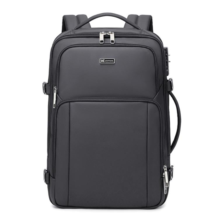 Wiersaam Men Anti-Theft Business Laptop Backpack 15.6 Inch Computer Bag With USB & Type-C Charging Ports(Gray) - Backpack by Wiersaam | Online Shopping UK | buy2fix