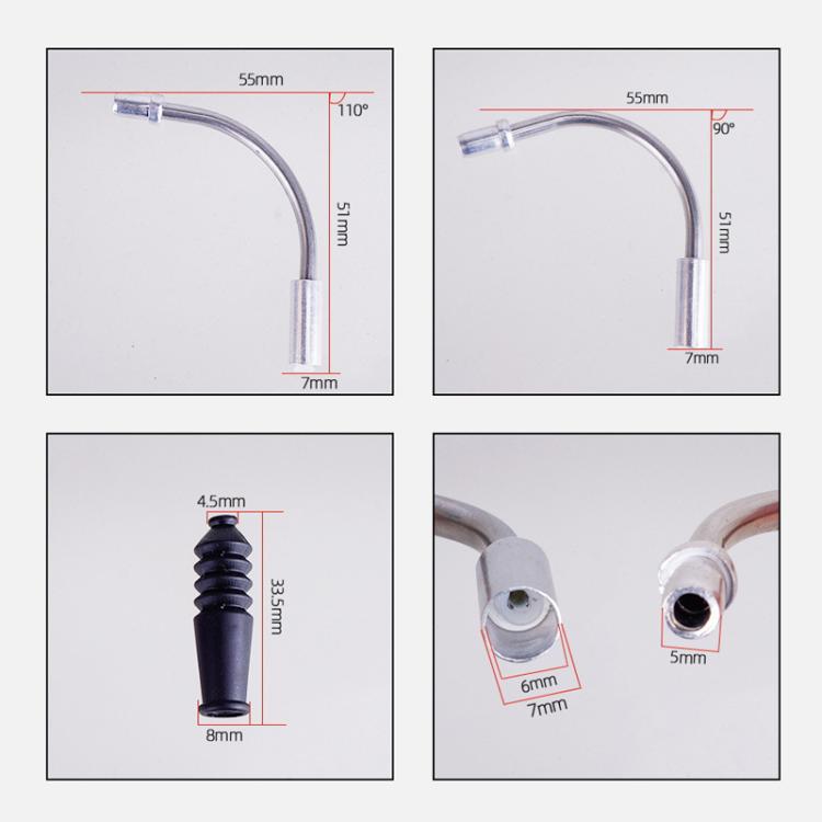 4pcs / Set 5sets ZTTO Bicycle V Brake Bend Accessories Brake Cable Dust Protective Cover - Bicycle Brake Parts by ZTTO | Online Shopping UK | buy2fix