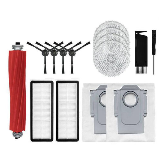15 In 1 For Roborock P10 Pro Sweeping Robot Vacuum Cleaner Accessories Main Side Brush Hepa Filter Trash Dust Bag Mop Cloth - For Roborock Accessories by buy2fix | Online Shopping UK | buy2fix