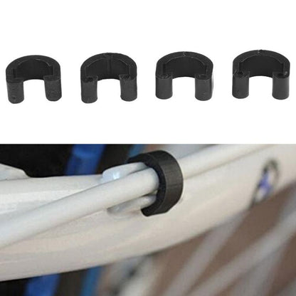 50pcs ZTTO Bicycle Plastic C-Clips Mountain Bike Shifter Cable Brake Clamps - Bicycle Brake Parts by ZTTO | Online Shopping UK | buy2fix