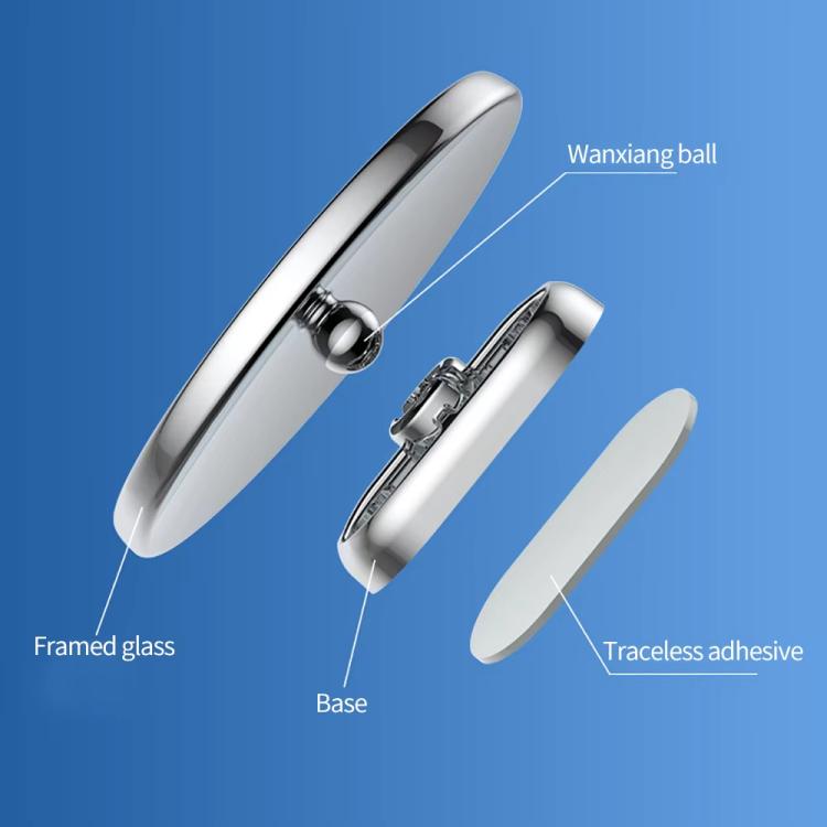 Car Reversing Blind Spot Auxiliary Ultra-clear Reflective Rearview Mirror, Color: Silver - Convex Mirror & Accessories by buy2fix | Online Shopping UK | buy2fix