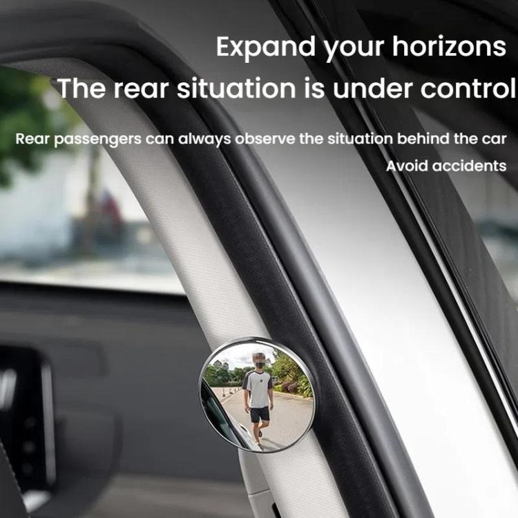 Car Reversing Blind Spot Auxiliary Ultra-clear Reflective Rearview Mirror, Color: Black - Convex Mirror & Accessories by buy2fix | Online Shopping UK | buy2fix