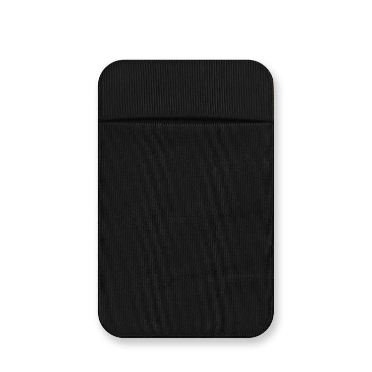 Elastic Lycra Phone Back Sticker Card Holder Secure Card Pocket with No Residue Removal(Black) - Adhesive Card Holders by buy2fix | Online Shopping UK | buy2fix