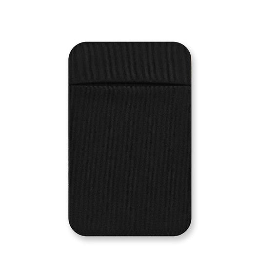 Elastic Lycra Phone Back Sticker Card Holder Secure Card Pocket with No Residue Removal(Black) - Adhesive Card Holders by buy2fix | Online Shopping UK | buy2fix