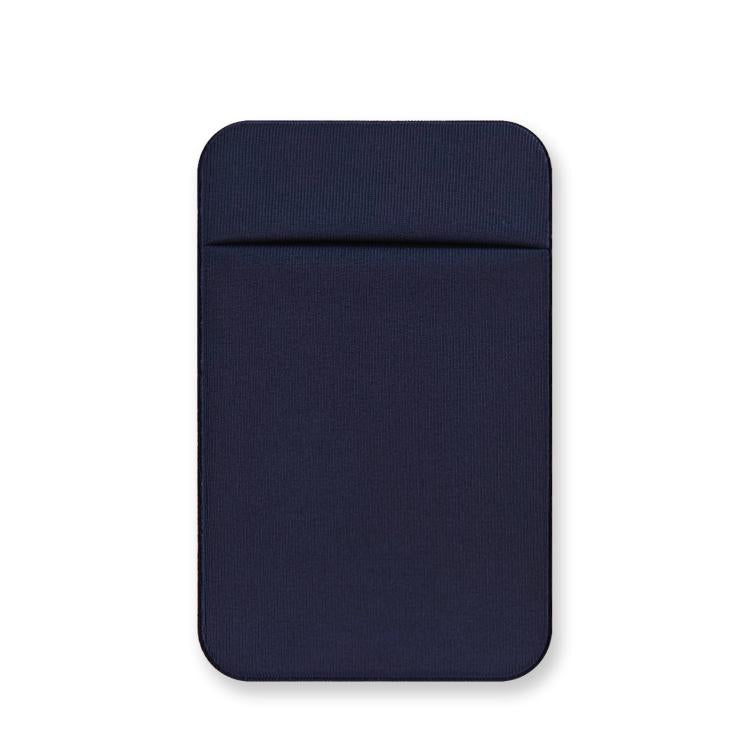 Elastic Lycra Phone Back Sticker Card Holder Secure Card Pocket with No Residue Removal(Deep Blue) - Adhesive Card Holders by buy2fix | Online Shopping UK | buy2fix
