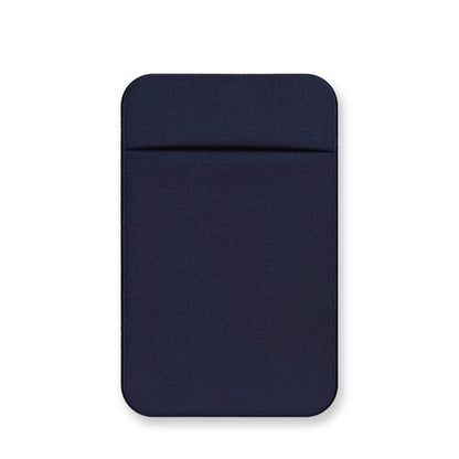 Elastic Lycra Phone Back Sticker Card Holder Secure Card Pocket with No Residue Removal(Deep Blue) - Adhesive Card Holders by buy2fix | Online Shopping UK | buy2fix
