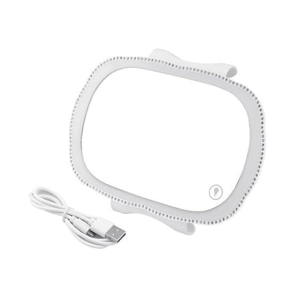 Car Passenger Sun Visor LED Light Makeup Mirror(White) - Interior Mirrors by buy2fix | Online Shopping UK | buy2fix