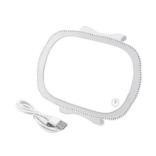 Car Passenger Sun Visor LED Light Makeup Mirror(White) - Interior Mirrors by buy2fix | Online Shopping UK | buy2fix