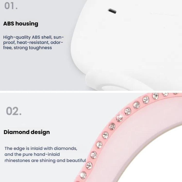 Car Passenger Sun Visor LED Light Makeup Mirror(White) - Interior Mirrors by buy2fix | Online Shopping UK | buy2fix